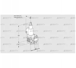 VAS2T50N/50N05FLVQSL/PP/PP (88103634) Газовый клапан Kromschroder