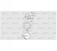 DKR 500Z03H100D (72702190) Дроссельная заслонка Kromschroder