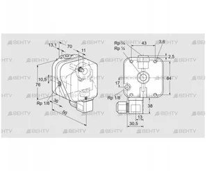 DG 50NG-6 (84447725) Датчик-реле давления газа Kromschroder