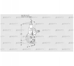 VAS115/-R/LQSR (88028589) Газовый клапан Kromschroder