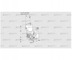 VAS3-/50F/NWSL (88032814) Газовый клапан Kromschroder