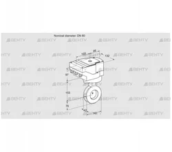 IBAF80Z05/20-15W3TR10 (88303116) Дроссельная заслонка Kromschroder