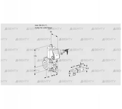 VAS225/-R/NW (88012048) Газовый клапан Kromschroder