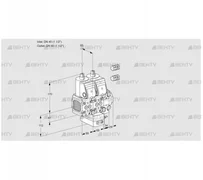 VCH2E40F/40R05FNHEVWR3/PPPP/PPPP (88102513) Клапан с регулятором расхода Kromschroder