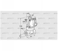 JSAV 25R40/1-0 (86361010) Предохранительный запорный клапан Kromschroder