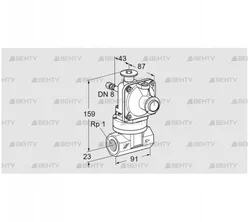 JSAV 25R40/1-0 (86361010) Предохранительный запорный клапан Kromschroder