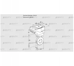 IBAF50/32Z05/40A2AR10 (88301777) Дроссельная заслонка Kromschroder