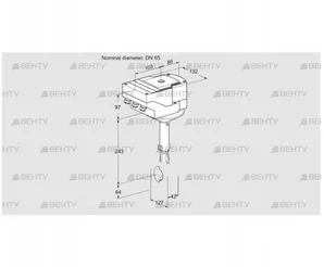 IBH65Z01A/40A2A (88302243) Дроссельная заслонка Kromschroder