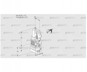 VAD2E40R/40R05FD-50WSR/PP/PP (88100668) Газовый клапан с регулятором давления Kromschroder