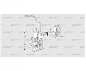 VAS115R/NW (88012912) Газовый клапан Kromschroder