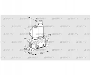 VCS8T100A05NLQSLB/MMPP/MMPP (88204195) Сдвоенный газовый клапан Kromschroder