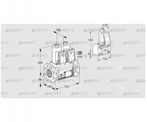 VCS780F05NNWR3E/MPB-/PPPP (88207677) Сдвоенный газовый клапан Kromschroder