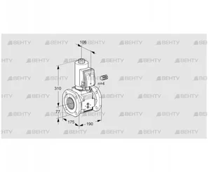 VAS665F05NWSR3B/PP/PP (88203197) Газовый клапан Kromschroder