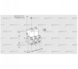 VCS2E40R/40R05NNWL3/PPPP/PPPP (88104985) Сдвоенный газовый клапан Kromschroder