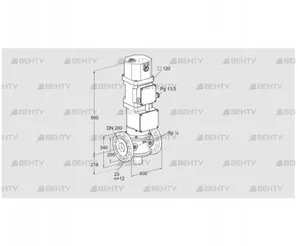 VK 200F02W5XG43 (85314620) Газовый клапан с приводом Kromschroder