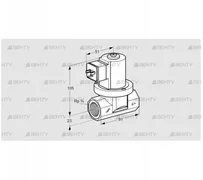 VGP 20R01W5 (85295303) Запорный газовый клапан Kromschroder