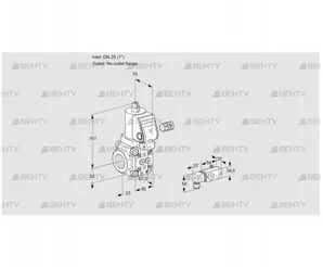 VAS125/-R/NQSR (88020146) Газовый клапан Kromschroder