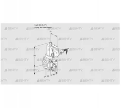 VAS125/-R/NWSR (88014281) Газовый клапан Kromschroder