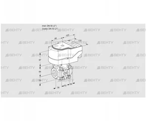 IFC3T50/50N05-40PPPP/40A2A (88303331) Регулирующий клапан с сервоприводом Kromschroder