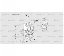 VCG1E25R/15R05NGEWR/PPPP/PPZS (88106866) Клапан с регулятором соотношения Kromschroder