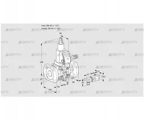 VAS240F/LWGR (88023916) Газовый клапан Kromschroder