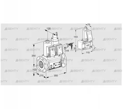 VCS8100F05NLWRE/PPPP/PPZ- (88204299) Сдвоенный газовый клапан Kromschroder