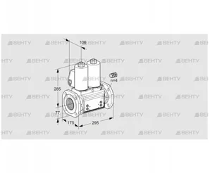 VCS665F05NNWL3B/PPPP/PPPP (88203636) Сдвоенный газовый клапан Kromschroder