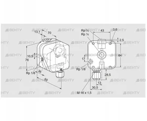 DG 400UG-3 (84447596) Датчик-реле давления газа Kromschroder