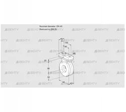 BVA40/25Z05H (88300839) Дроссельная заслонка Kromschroder