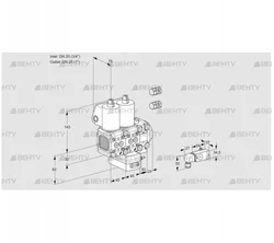 VCG1E20R/25R05FNGEVWL3/PPPP/PP2- (88104375) Клапан с регулятором соотношения Kromschroder