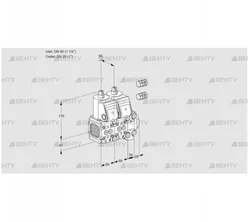 VCS2E40F/25R05FNNVWR3/PPPP/PPPP (88101766) Сдвоенный газовый клапан Kromschroder