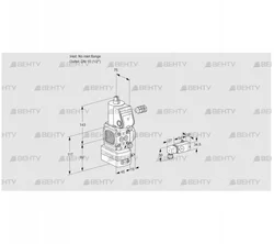 VAD1-/15R/NW-50B (88030695) Газовый клапан с регулятором давления Kromschroder