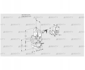 VAG115R/NWBE (88032994) Газовый клапан с регулятором соотношения Kromschroder