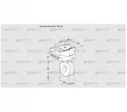 IBA40Z05/40A2A (88302305) Дроссельная заслонка Kromschroder