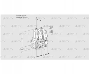 VCS1E20R/20R05NNWSR3/PPPP/PPPP (88103275) Сдвоенный газовый клапан Kromschroder