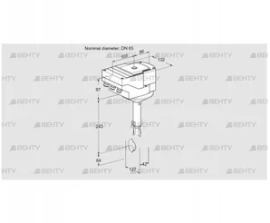 IBH65W01A/40A2DR10 (88303630) Дроссельная заслонка Kromschroder