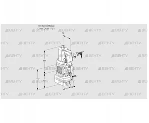 VAG1-/15R/NWSRBE (88010436) Газовый клапан с регулятором соотношения Kromschroder