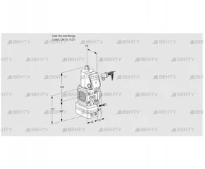 VAG1-/15R/NWBE (88005066) Газовый клапан с регулятором соотношения Kromschroder