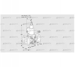 VAS240F/LKGL (88010305) Газовый клапан Kromschroder