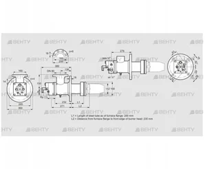 BIC 140HBL-200/235-(44)E (84035030) Газовая горелка Kromschroder