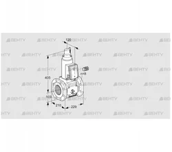 VAS8100F05LW3B/MM/PP (88206926) Газовый клапан Kromschroder