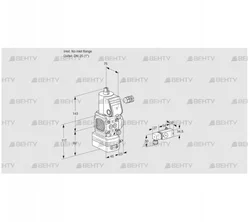 VAG1-/25R/NKAN (88005997) Газовый клапан с регулятором соотношения Kromschroder