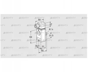 DG 300VC6D-6W (84448952) Датчик-реле давления газа Kromschroder