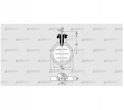 DKR 65Z03F350A (03149287) Дроссельная заслонка Kromschroder