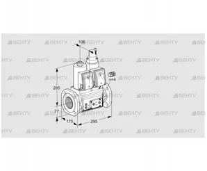 VCS665F05NLWR3E/PPPP/PPPP (88203238) Сдвоенный газовый клапан Kromschroder