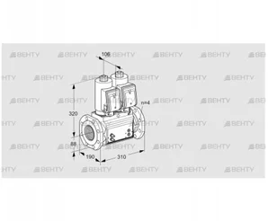 VCS7T80A05NNQSRB/MMPP/MMPP (88203217) Сдвоенный газовый клапан Kromschroder