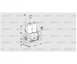 VCS780F05NNKL3E/PPPP/PPPP (88207856) Сдвоенный газовый клапан Kromschroder