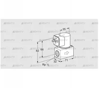 VG 15/10R01Q6G (85234540) Запорный газовый клапан Kromschroder