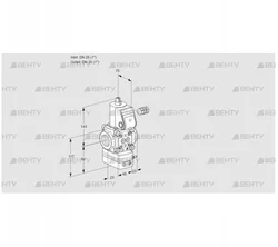 VAD125R/NW-100A (88004652) Газовый клапан с регулятором давления Kromschroder