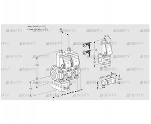 VCG2E40R/40R05GENWR5/3--4/PPZS (88107075) Клапан с регулятором соотношения Kromschroder